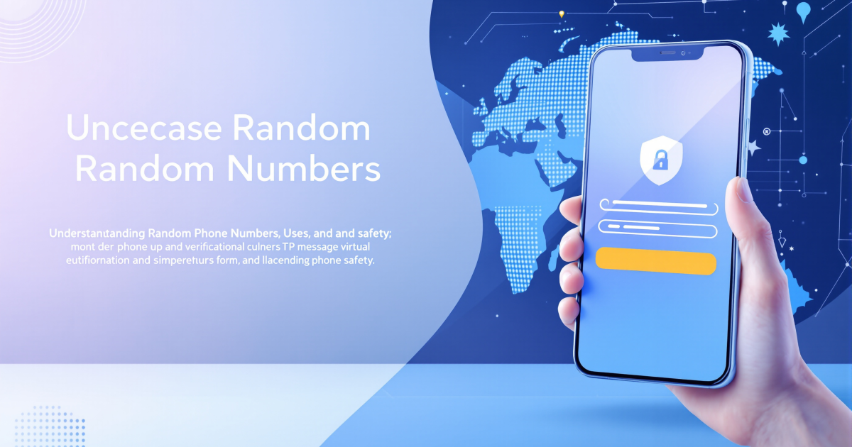 Understanding Random Phone Numbers: Uses, Benefits, and Safety