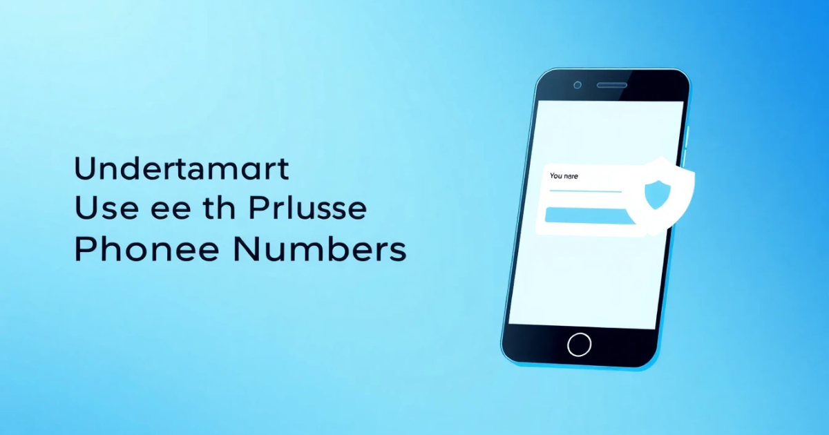 Understanding the Use of Phone Numbers with SMS