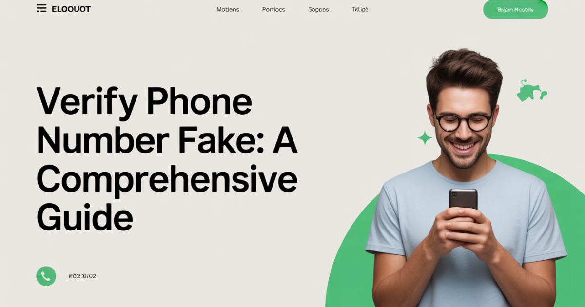 Verify Phone Number Fake: A Comprehensive Guide