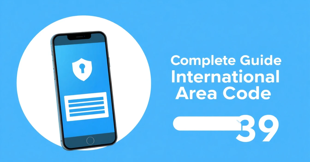 Complete Guide to International Area Code 39
